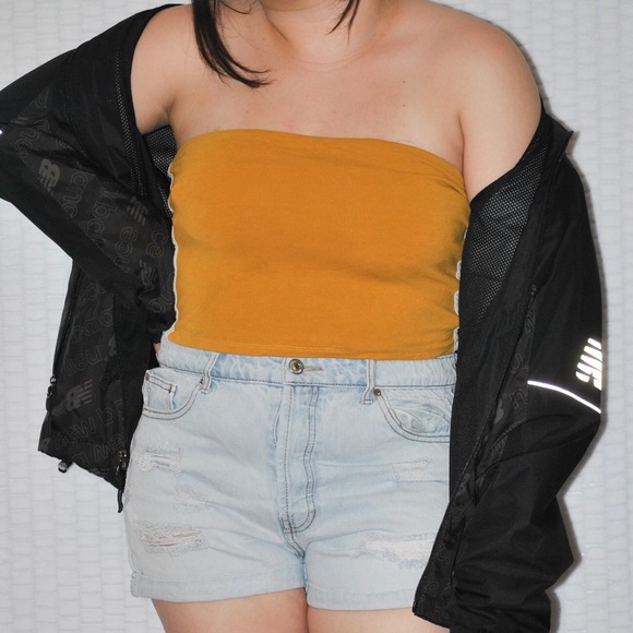 *SOLD* Yellow tube top (large) - Picture 4 of 4